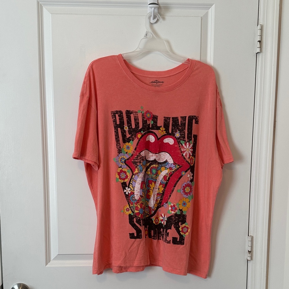 Rolling Stones Women's Graphic T-Shirt - Pink